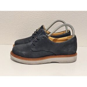 Samuel Hubbard Womens Free W1100 Oxford Shoe Size 6.5 M Blue Nubuck Dress Work